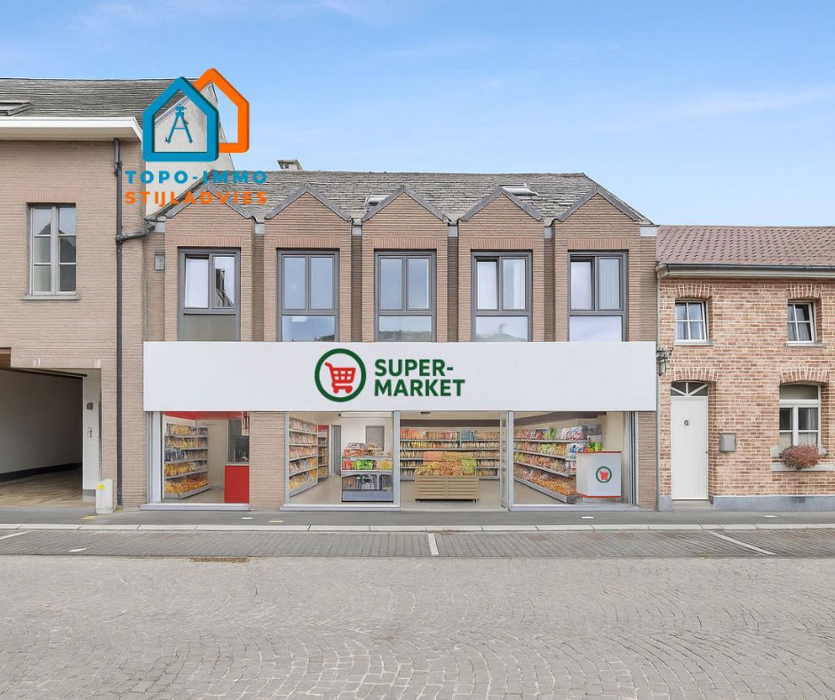 Handelspand (315m²) met 4 staanplaatsen te Roosdaal  foto {{pictureIndex}}