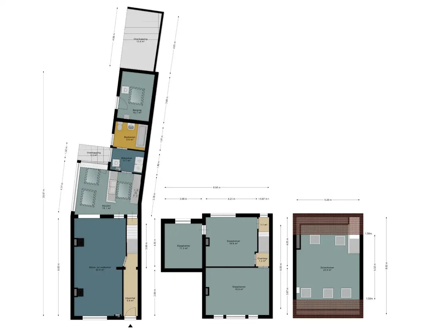 Op te frissen woning met gezellige tuin in het hart van Merelbeke foto 34