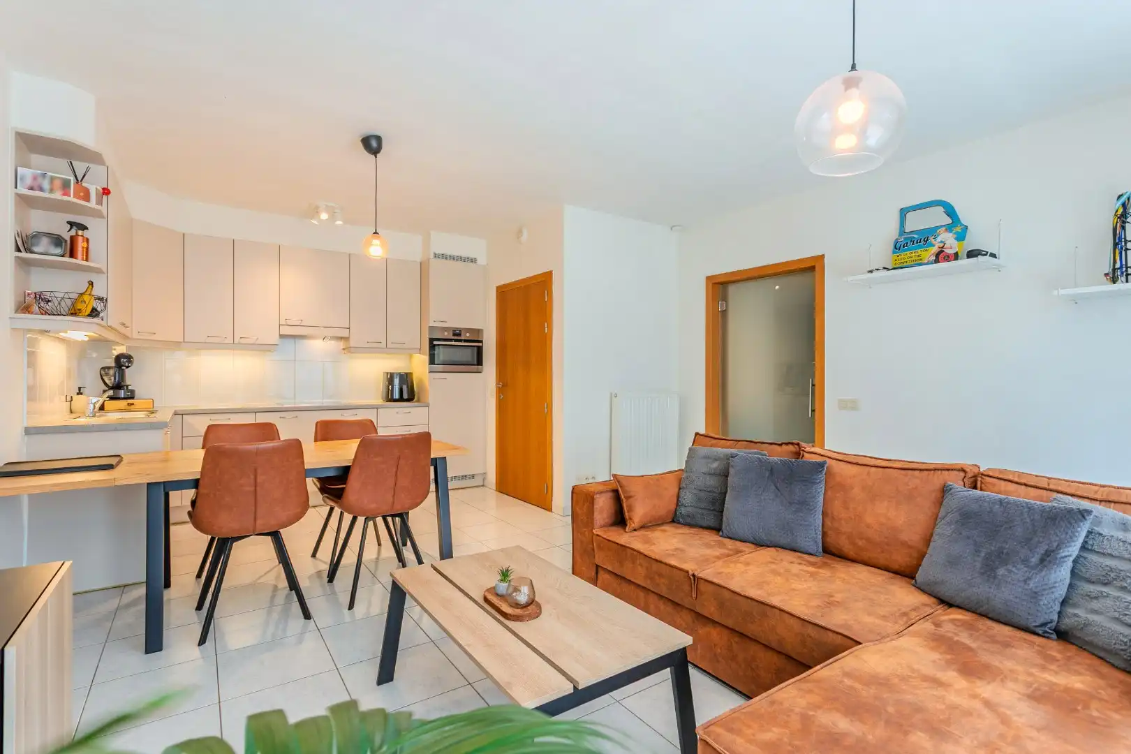 Energiezuinig glv-appartement (70m²) met tuin, berging en autostpl. te Halle foto 4