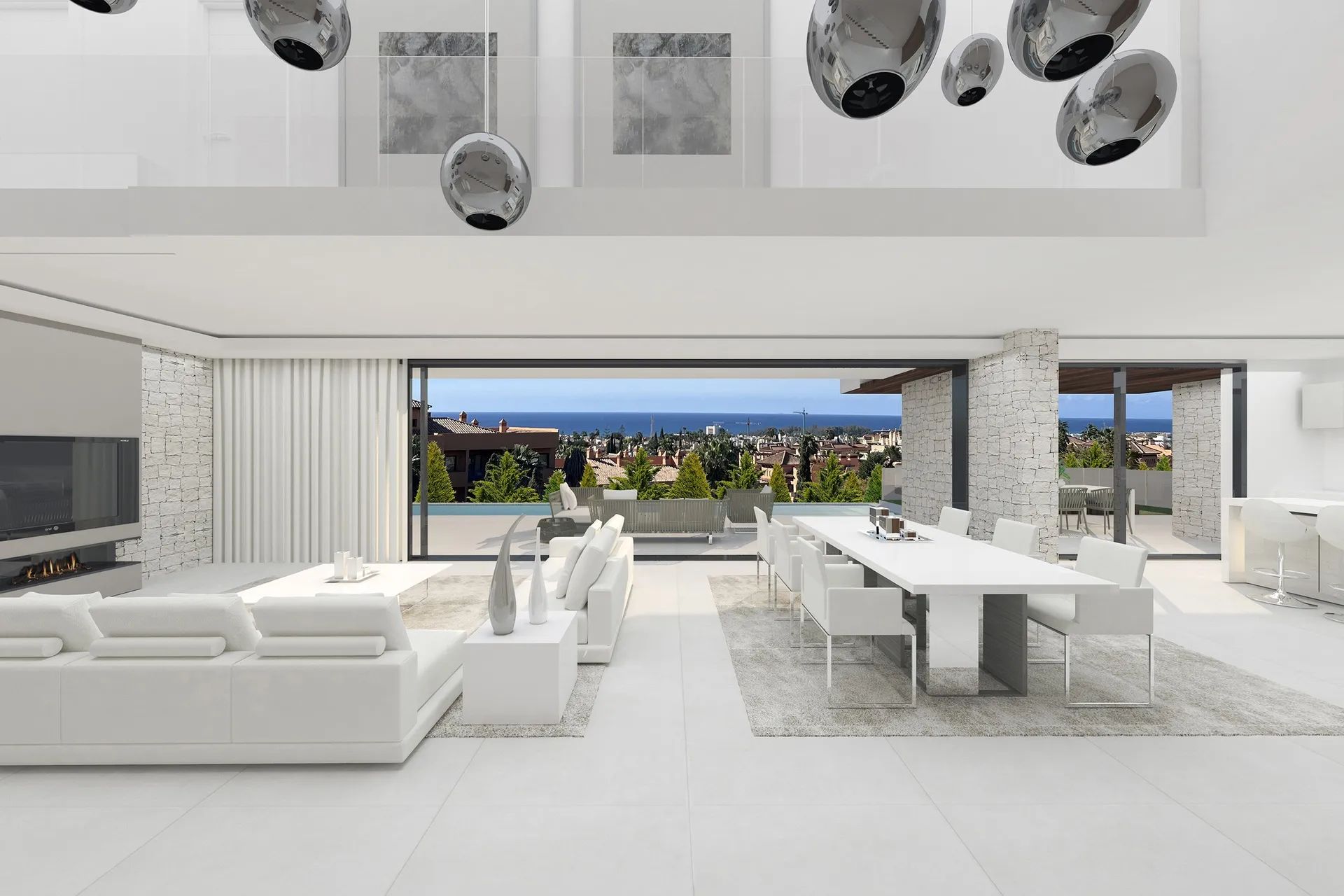 Leven in licht en luxe: eigentijdse designvilla met infinity pool en panoramisch uitzicht foto 2