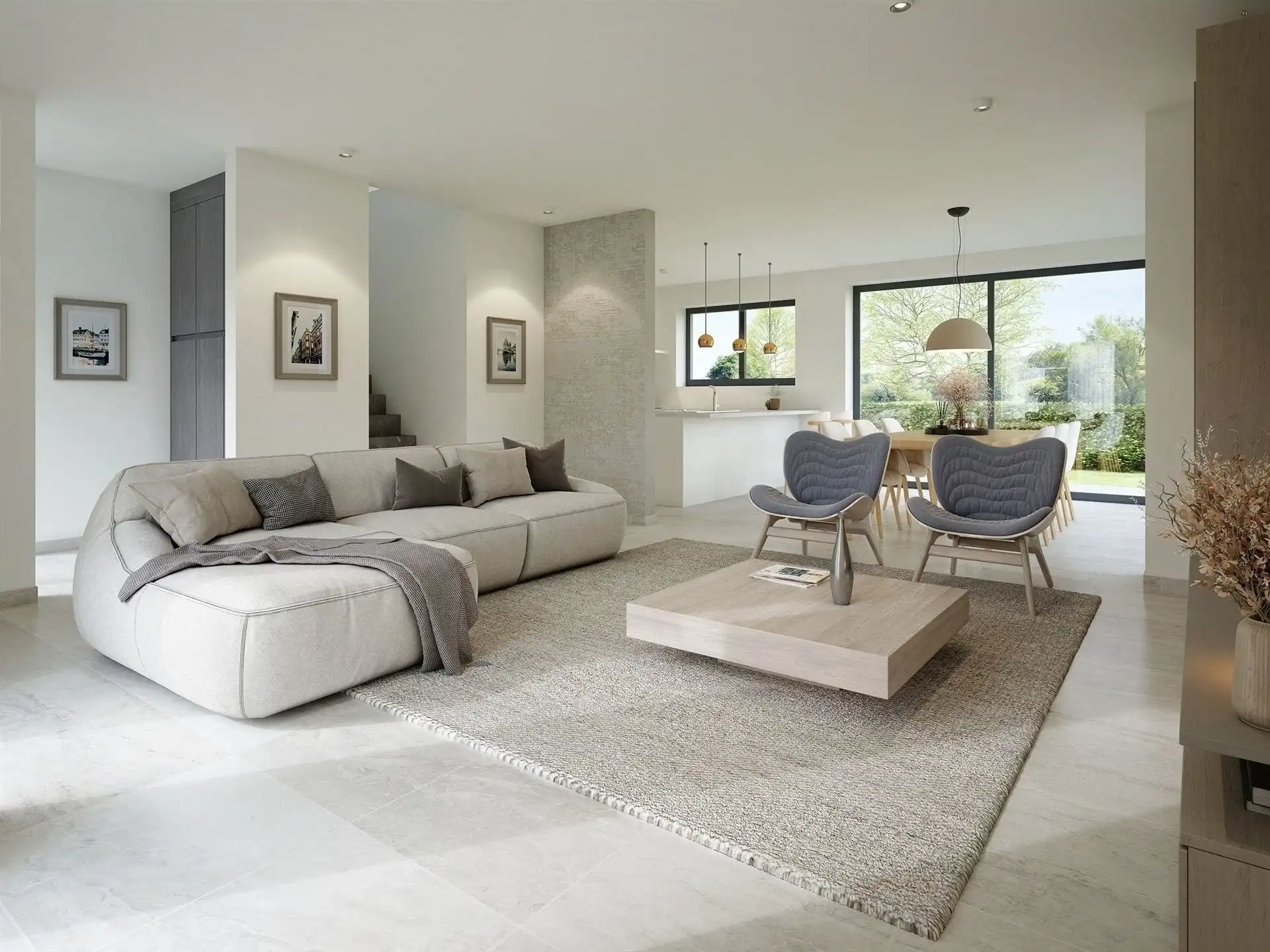 BEN nieuwbouw woning met 3 slp en garage op perceel van 320m² (ruwbouw winddicht) foto 4