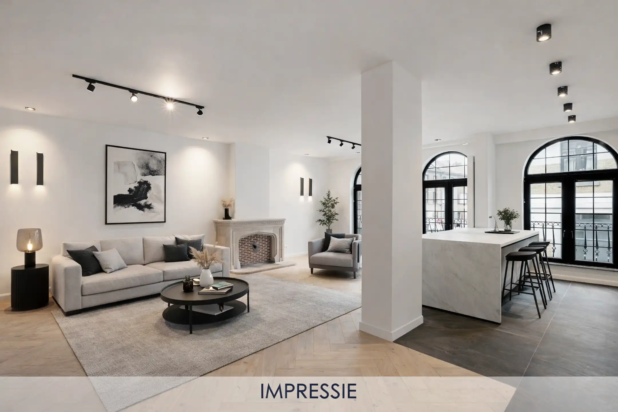 Prachtig gerenoveerd appartement (149 m²) met 2+ slk’s en zonnig terras nabij centrum Mechelen. foto 2