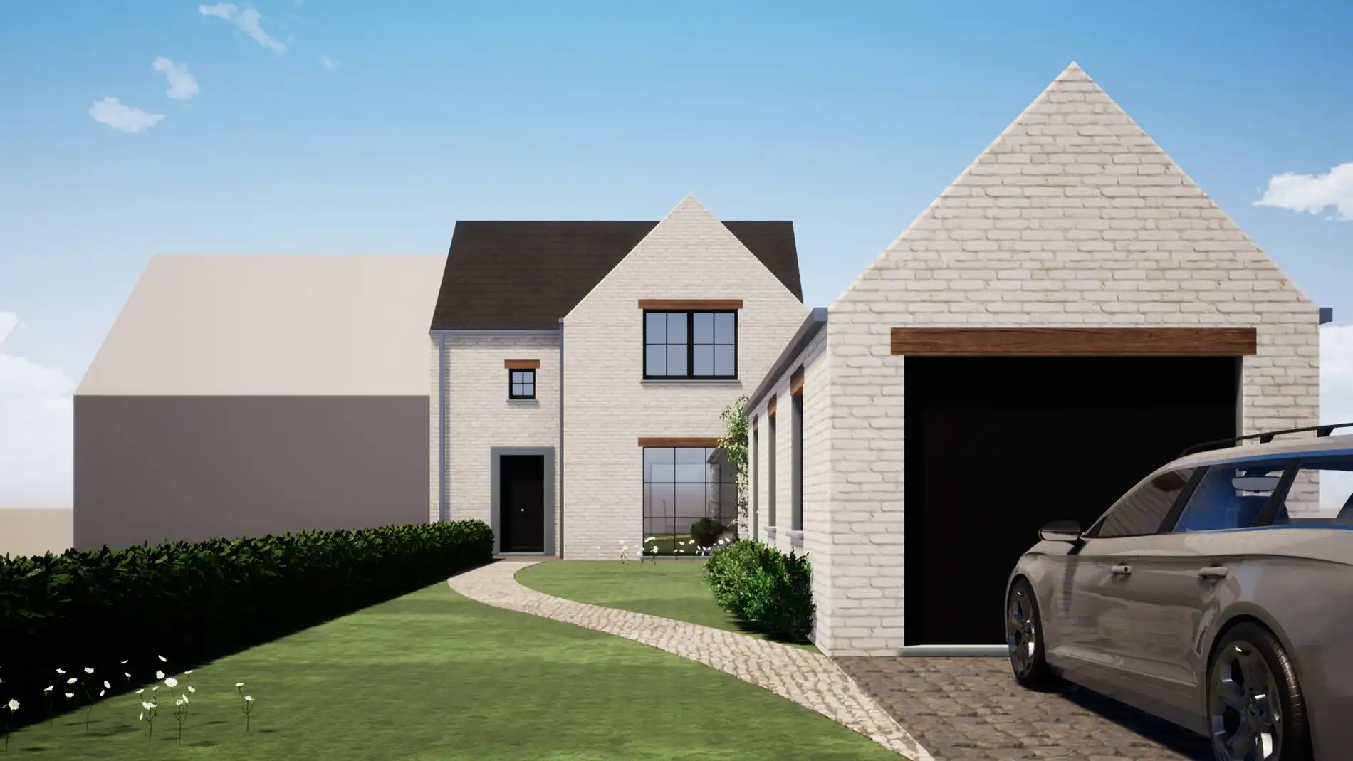 Ruime nieuwbouwwoning in landelijke setting te Kortemark foto 2