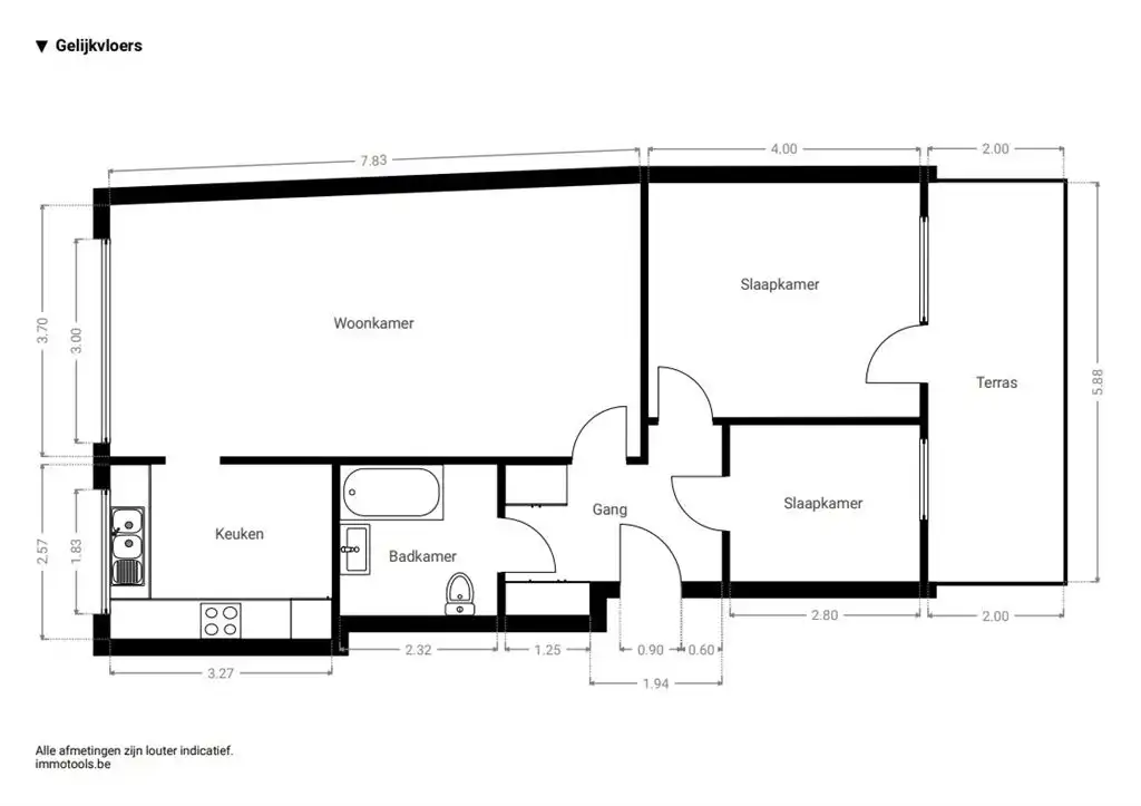 Instapklaar gelijkvloersappartement met stadskoer foto 15