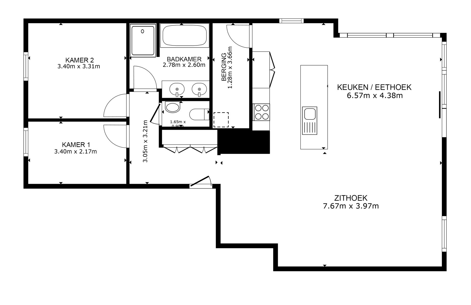 Appartement met ruim terras & prachtig uitzicht incl. 2  foto 24