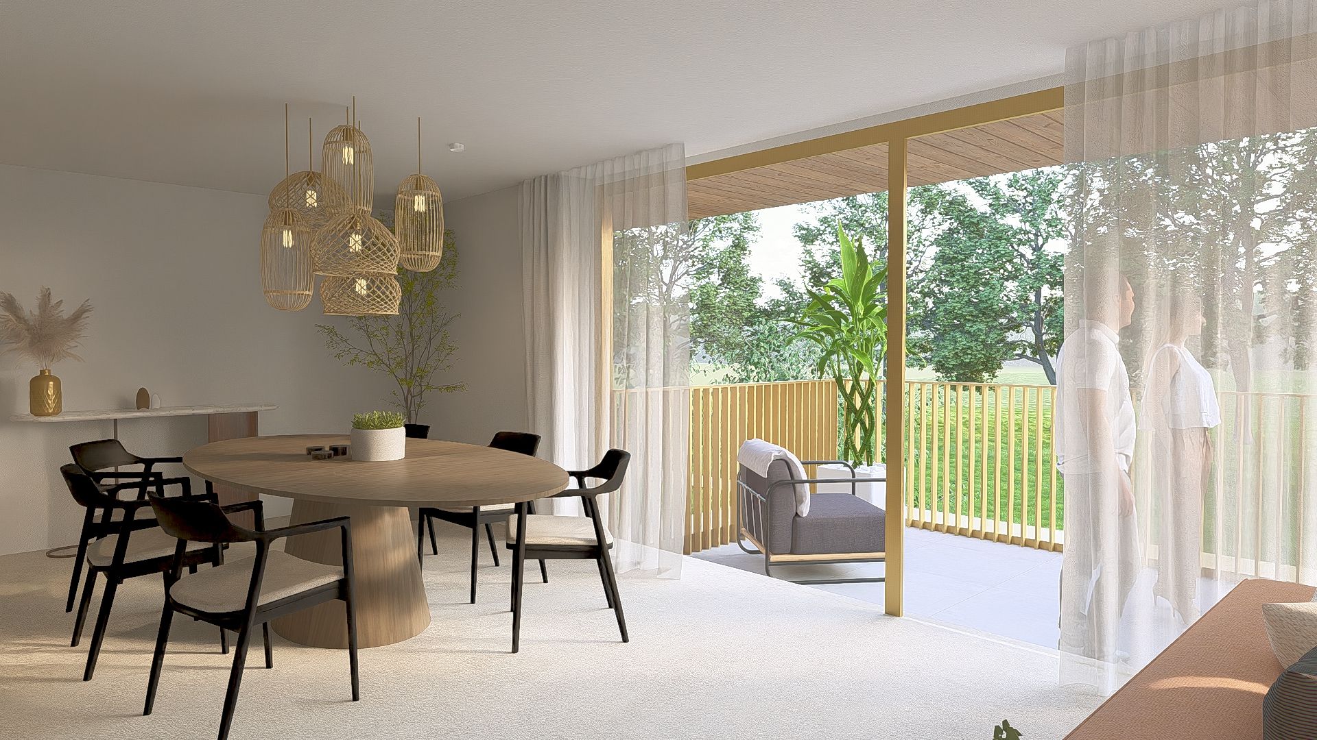 1.2  Luxueus en stijlvol nieuwb. appartement met 3 slpks, badk., dubbele garagebox en kelderberging inbegrepen in de prijs. foto 9