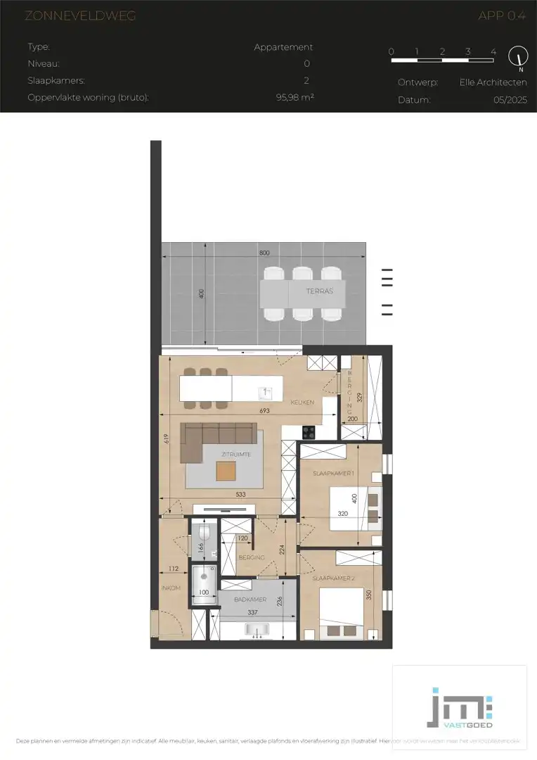 Nieuwbouwappartement met 2 slaapkamers, ondergrondse autostaanplaats en kelderberging foto 9