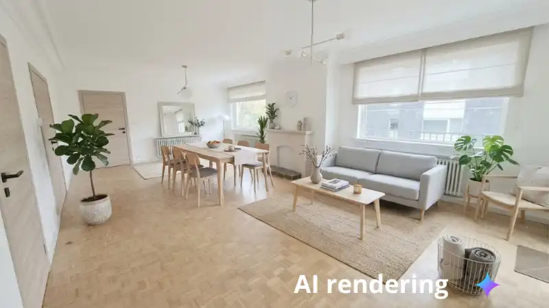 Ruim en lichtrijk 2-slaapkamerappartement met terras te koop in Sint-Michiels Brugge foto 2