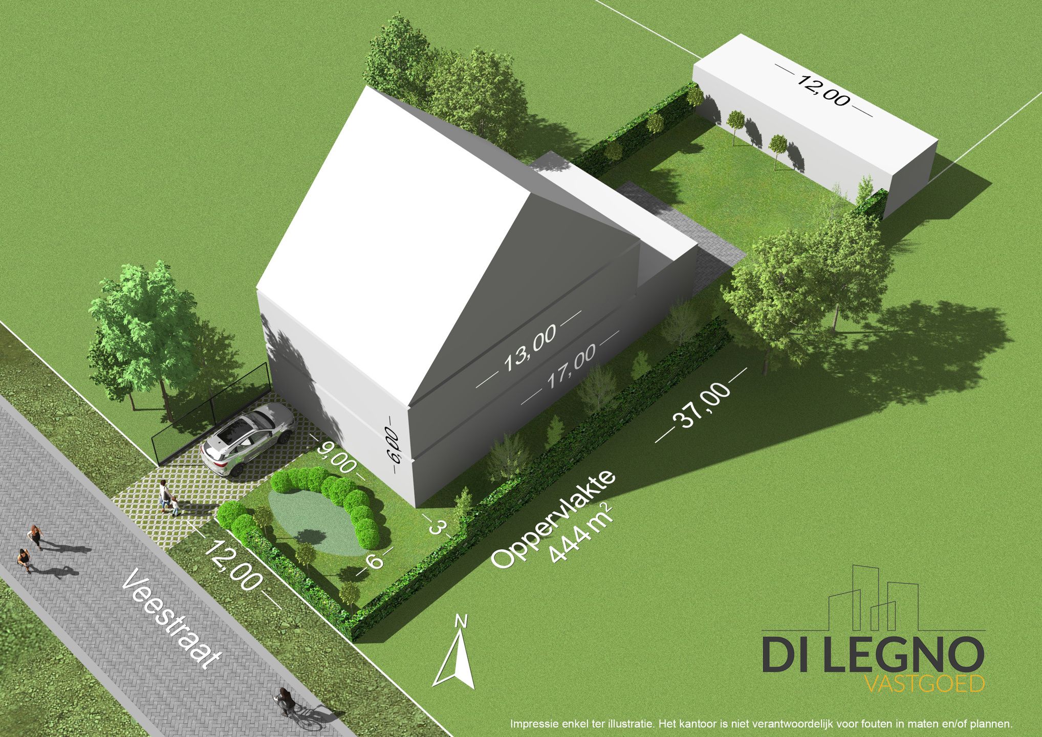 Zeer gunstig gelegen bouwgrond van 444 m² voor ruime HOB foto 3