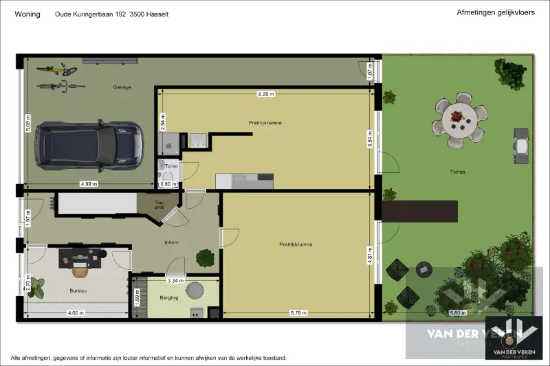 Energiezuinige, instapklare en ruime praktijkwoning met ideale ligging, tal van mogelijkheden en dubbele garage foto 12