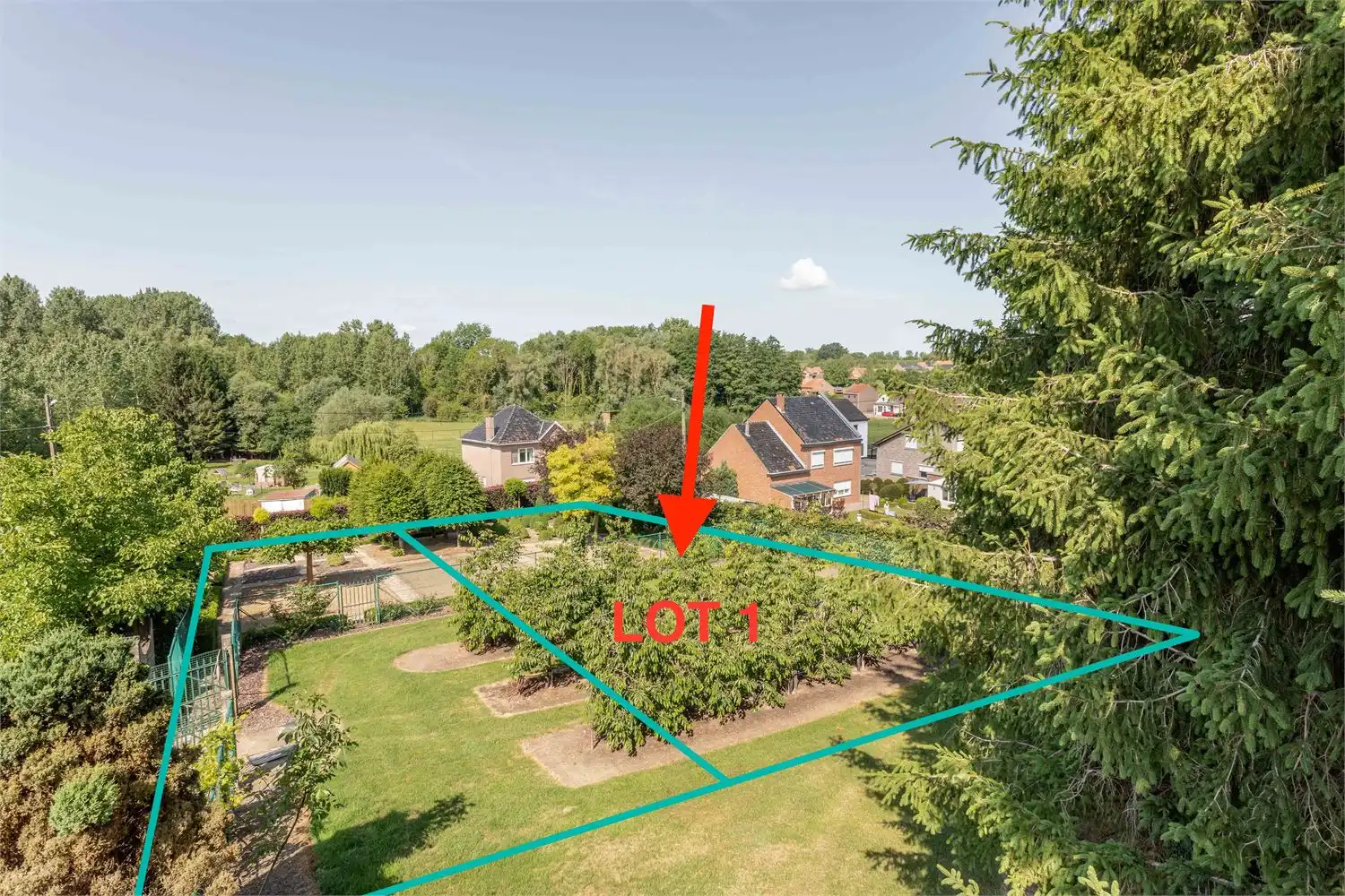BOUWGROND VOOR HALF-OPEN BEBOUWING (LOT 1) IN LANDELIJKE OMGEVING IN GELINDEN foto {{pictureIndex}}