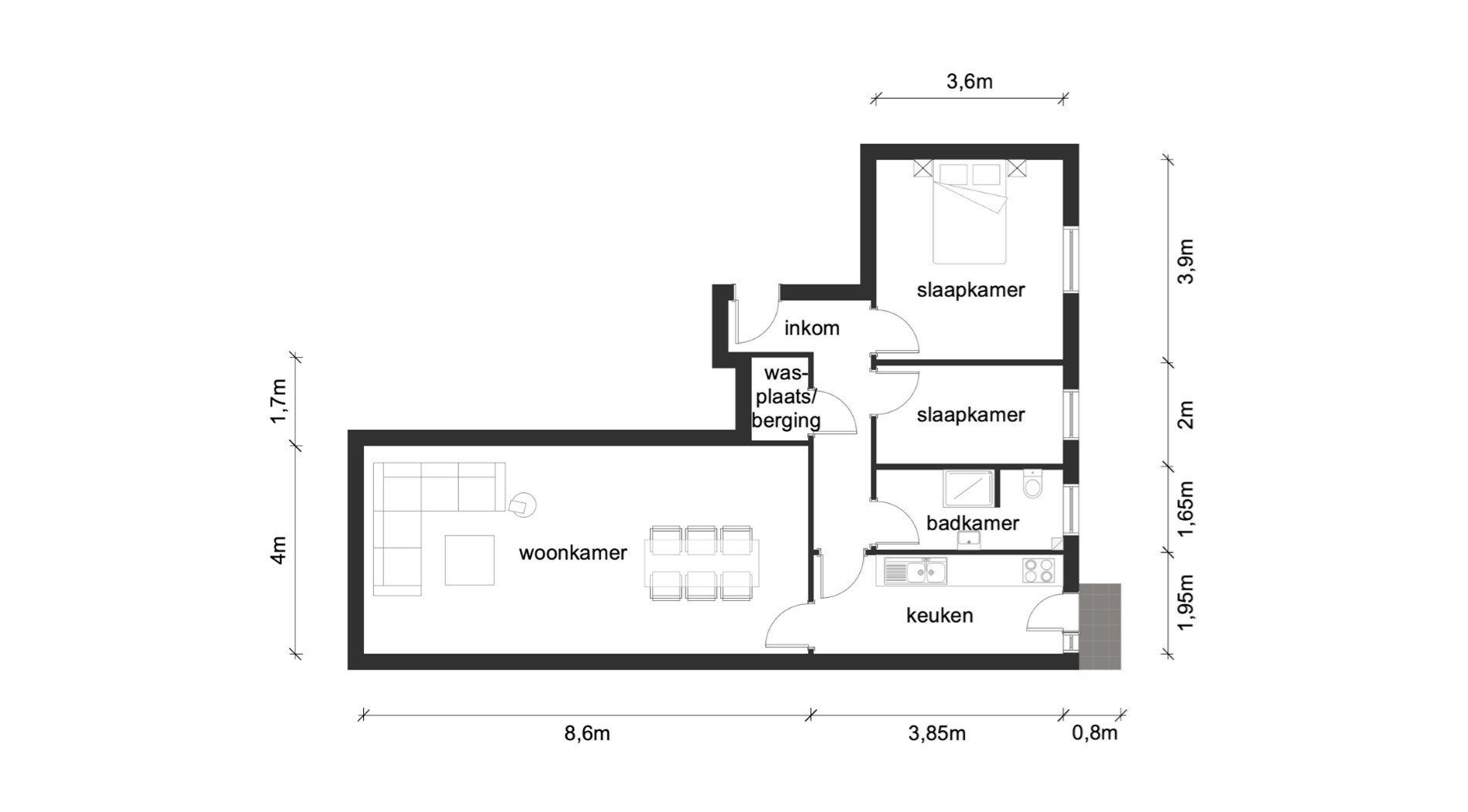 Ruim gerenoveerd appartement met terras, lift en garagebox in Turnhout | 2 slaapkamers | Energielabel B foto 13