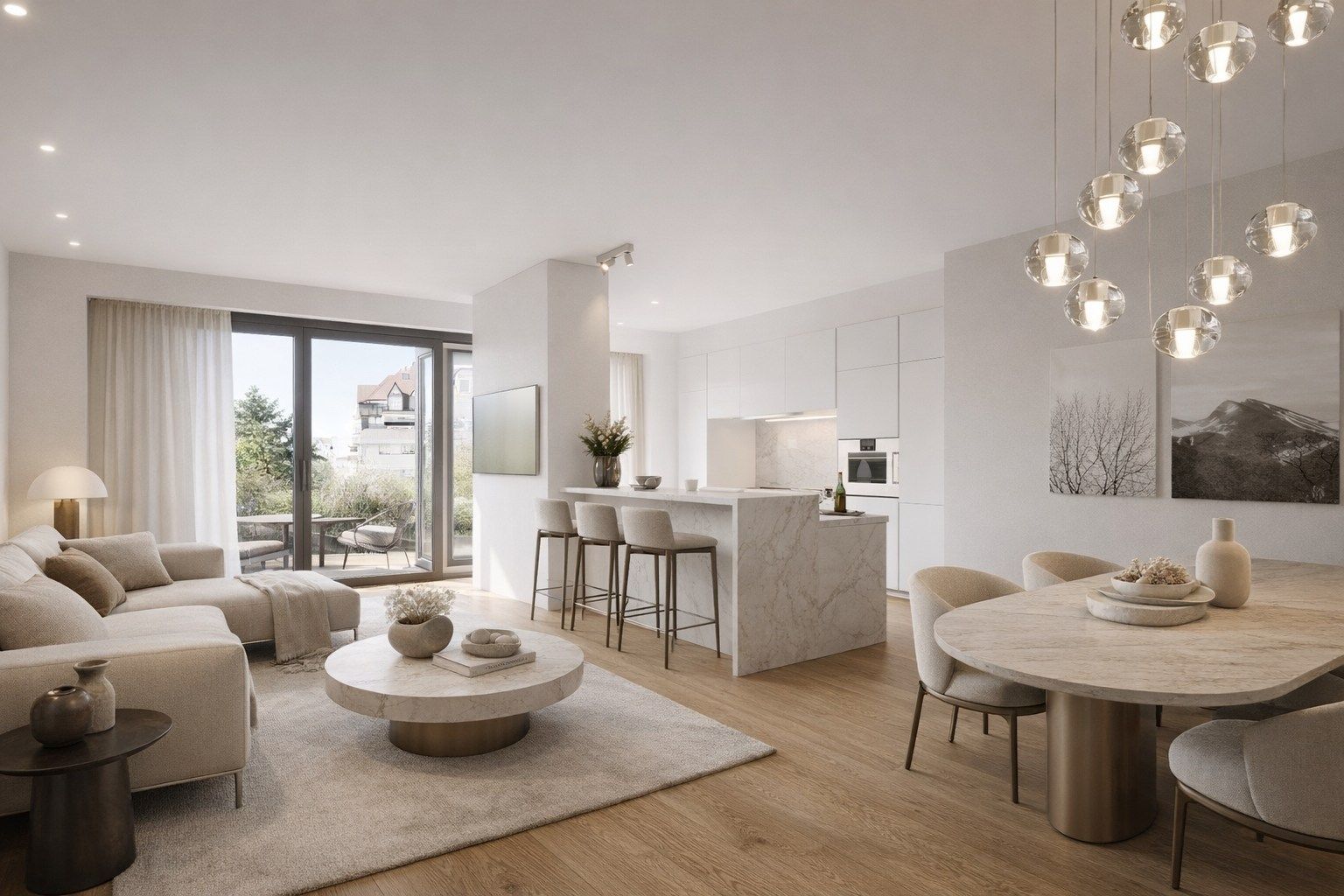 Nieuw, zonnig gelijkvloers appartement grenzend aan de zonnekant van het Yzerpark. foto {{pictureIndex}}