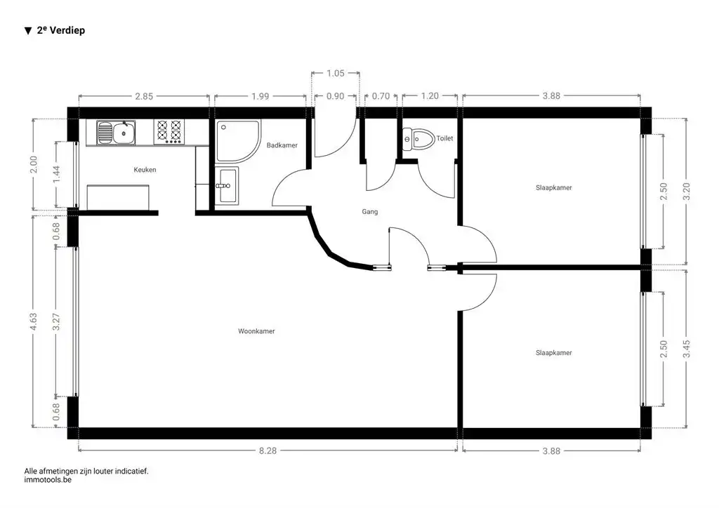 Ruim en lichtrijk appartement met 2 slaapkamers foto 17