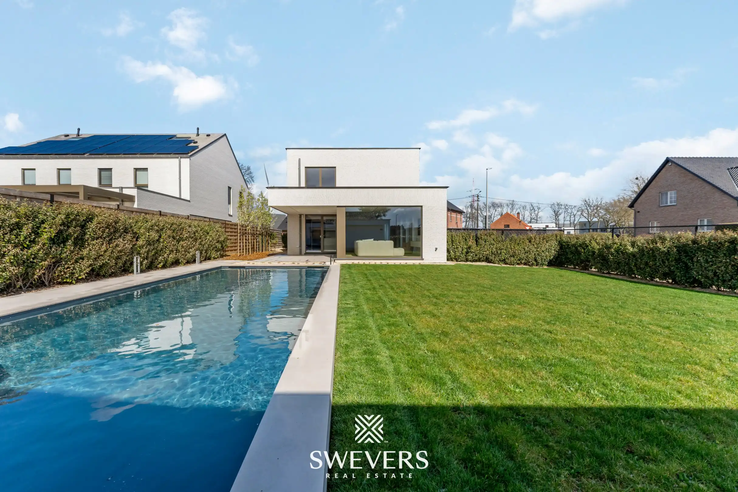 Moderne architectenwoning met hoogwaardige afwerking en zwembad in Paal foto 34