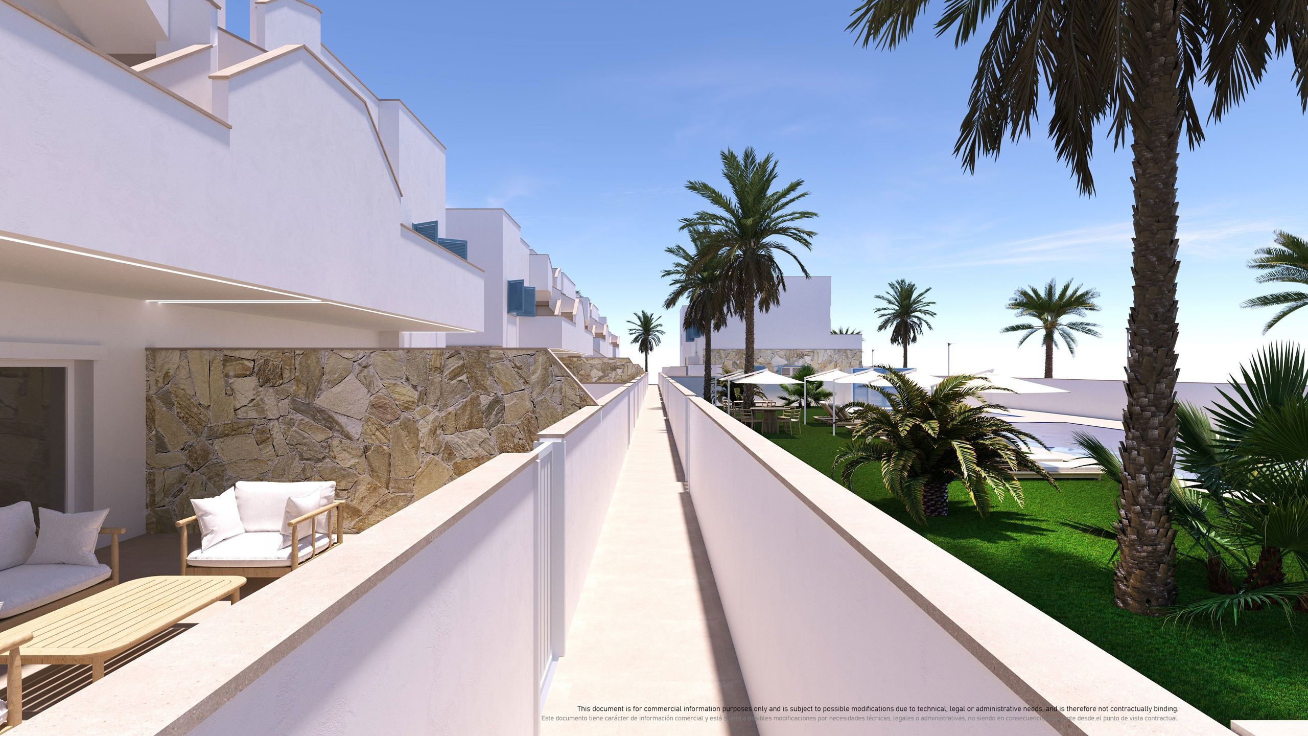 SPANJE - Appartementen Ibiza-stijl 1km van strand, zee. foto 7