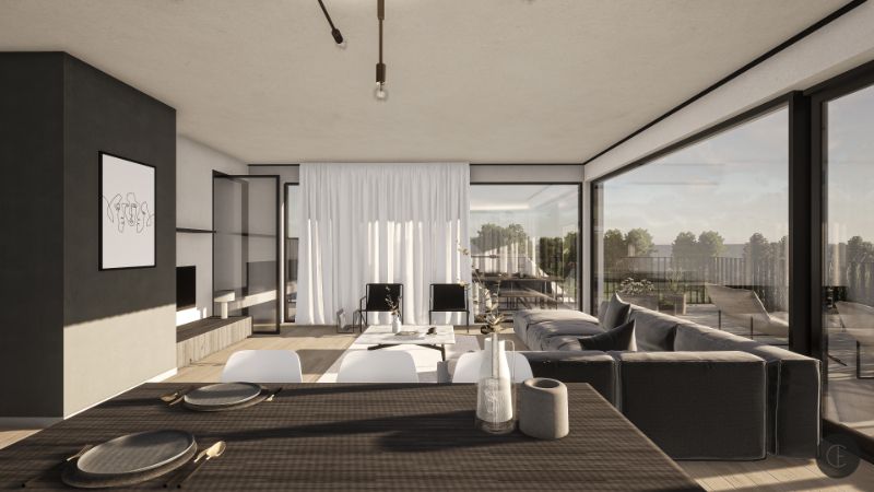 KORTEMARK: Nieuwbouwproject met 11 lichtrijke appartementen met 2 of 3 slaapkamers, terras en dubbele of enkele garagebox, genaamd “Residentie Mila en Nora” foto 5