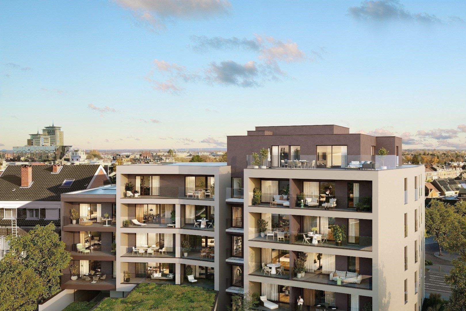 APPARTEMENT met terras, 69m², 1 slaapkamer - Res. Rongese-Park foto 7
