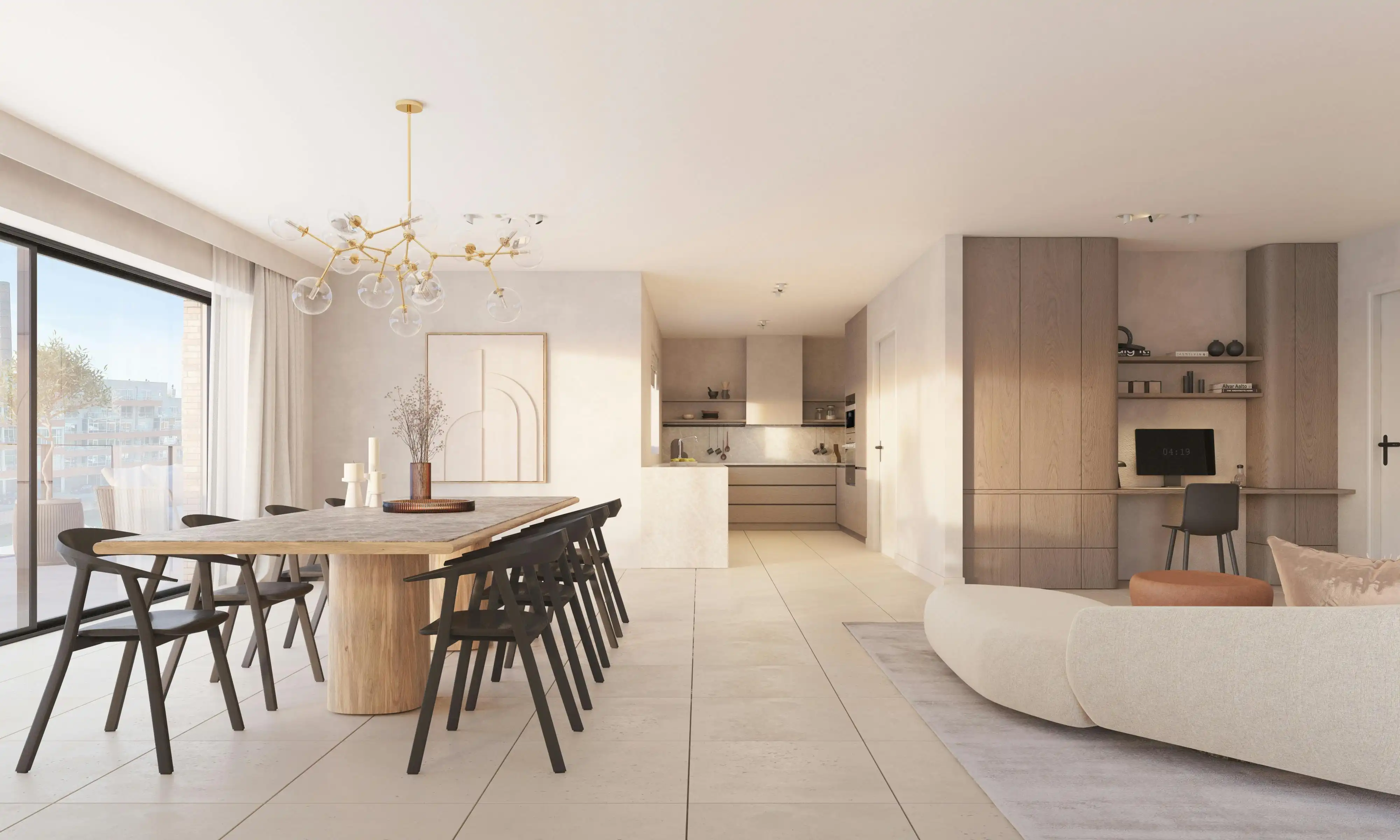 Nieuwbouwappartement met zonnig terras te koop in Sluis 9 foto 2
