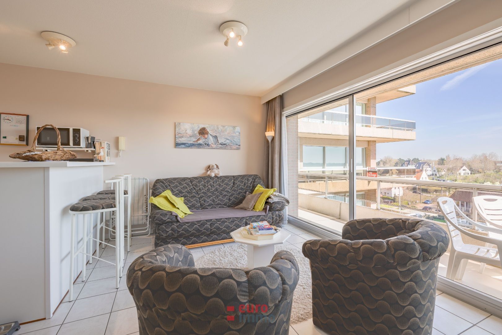Ruime zuidgerichte studio te koop in Nieuwpoort! foto 4