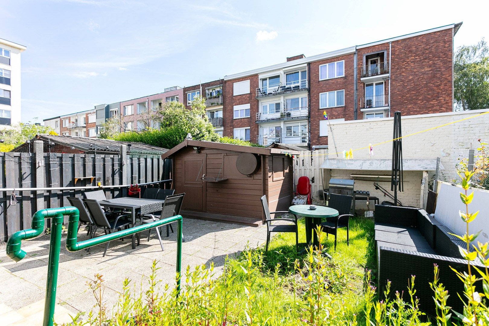 Gerenoveerd gelijkvloers appartement met grote tuin! foto 10
