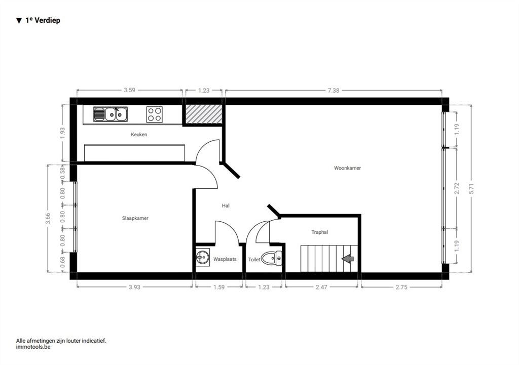Ruime bel-etage met 3 slpk en gezellige tuin foto 10