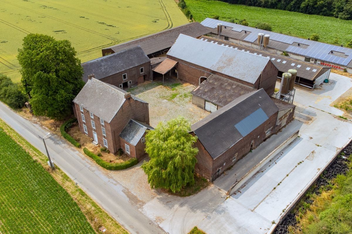Hoofdfoto van de publicatie: Vierkantshoeve met veestallen op 12,97 ha te koop te Ohey Perwez-Haillot (Condroz)