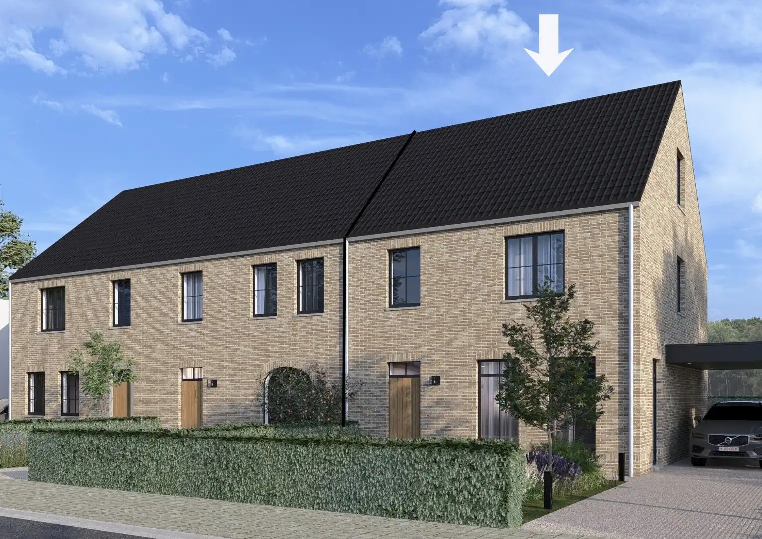 Halfvrijstaande nieuwbouwwoning, in een kleinschalig project van 3 woningen, op een perceel van 4a83ca! foto {{pictureIndex}}