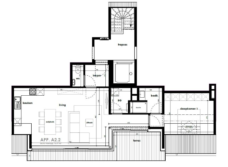 Appartement op het tweede verdiep met groot terras. foto 4