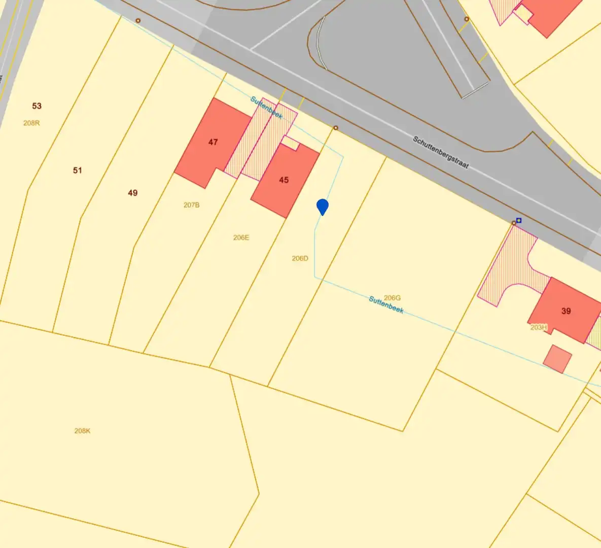 Zuid-west georiënteerde bouwgrond (Half-open) van 6a 45ca op een toplocatie in As foto 4