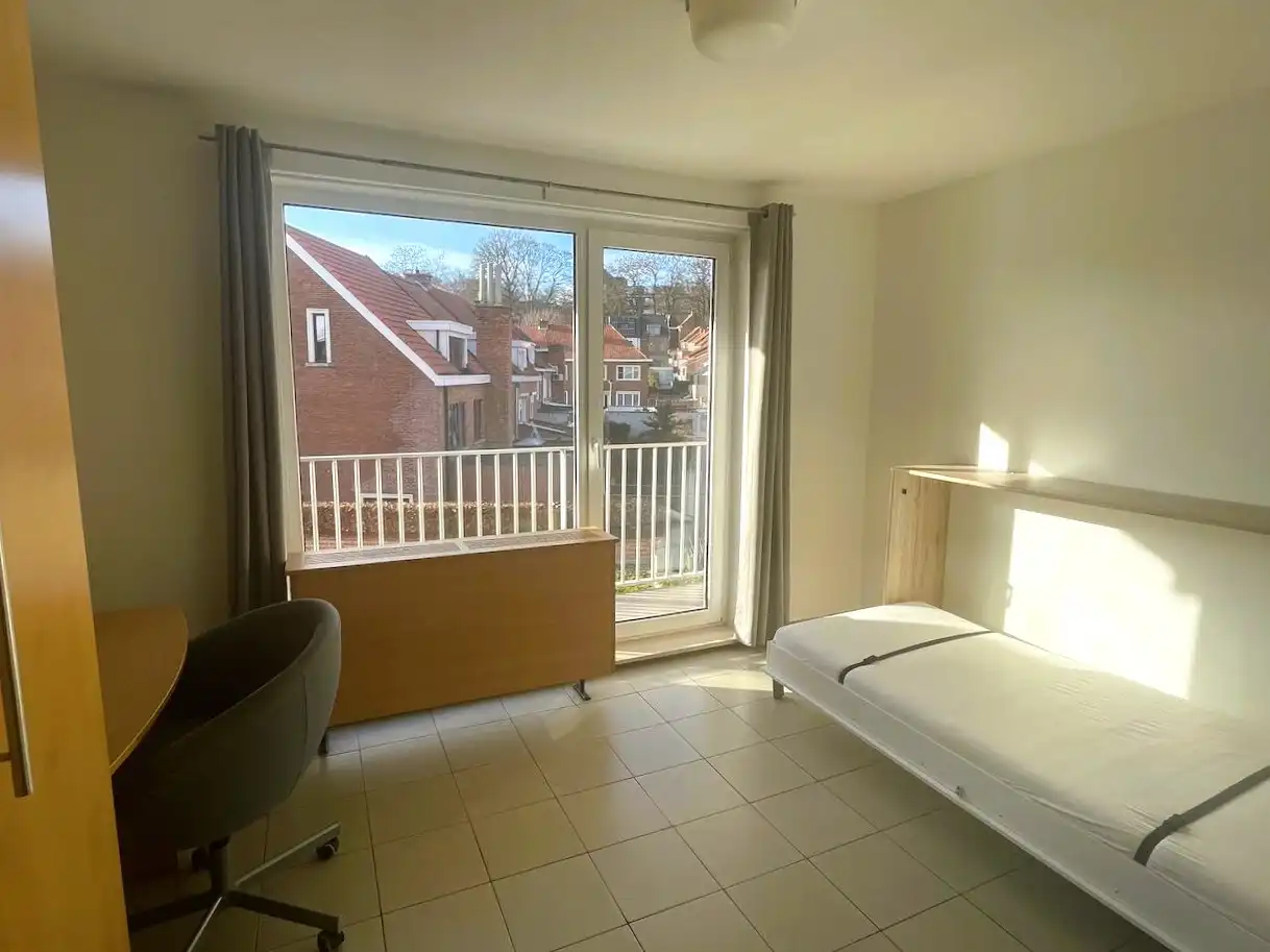 Deels gemeubelde studio met zonnig terras foto 6