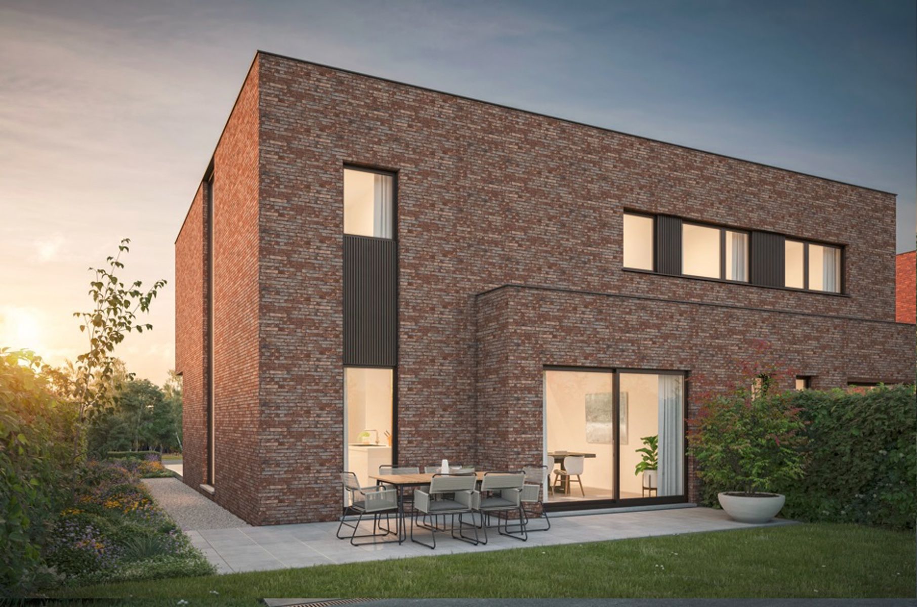 Koppelvilla met 3 slaapkamers en prachtig uitzicht te Gooik foto 2