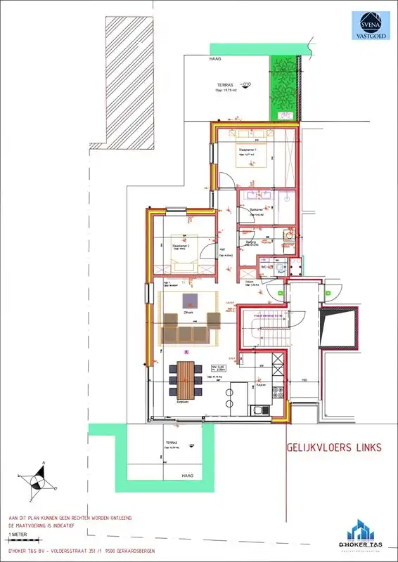 GELIJKVLOERS NIEUWBOUWAPPARTEMENT MET 2 SLAAPKAMERS foto 3