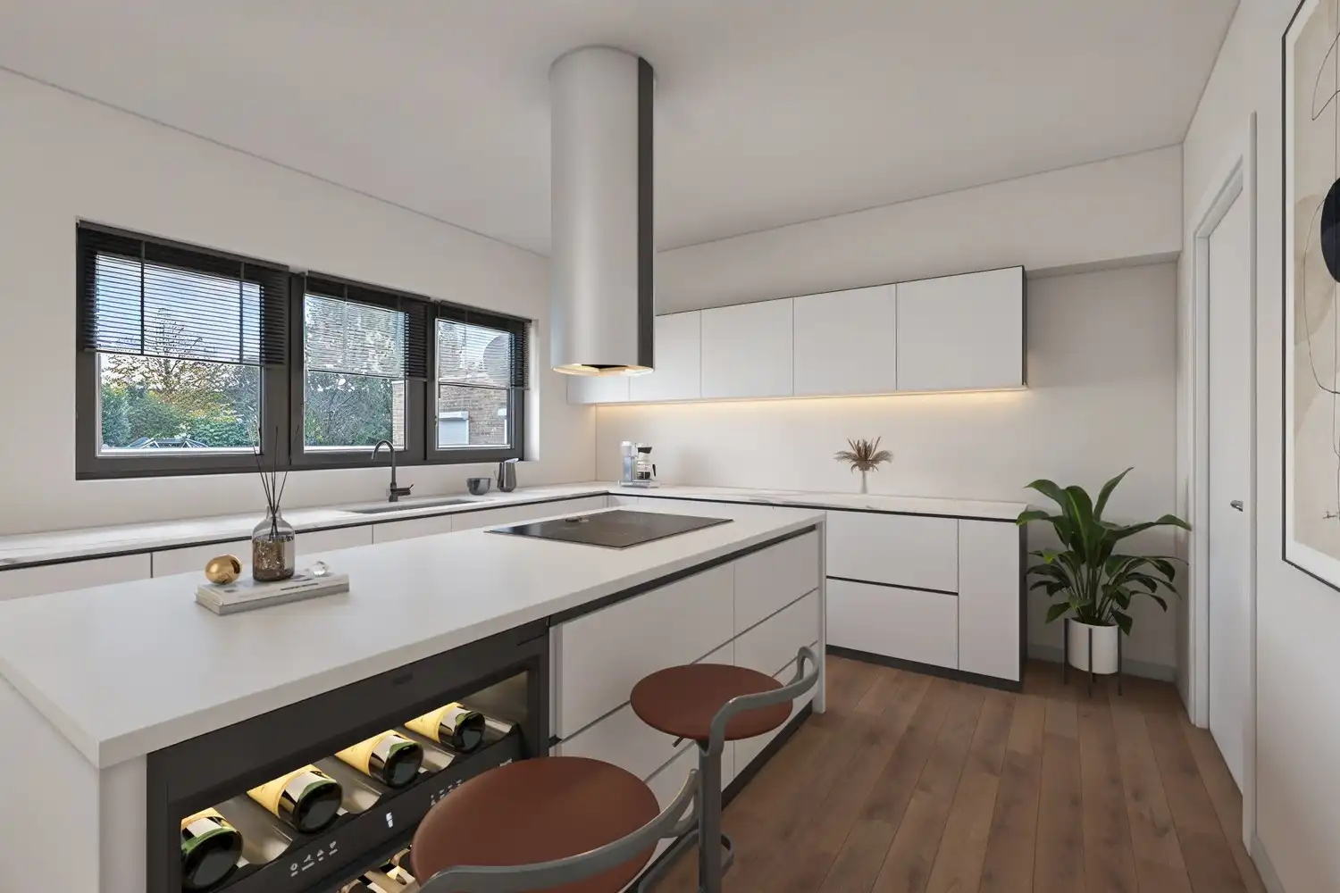 Duplex appartement, ruime leefruimte, 3 slpk, terras + garage foto 8