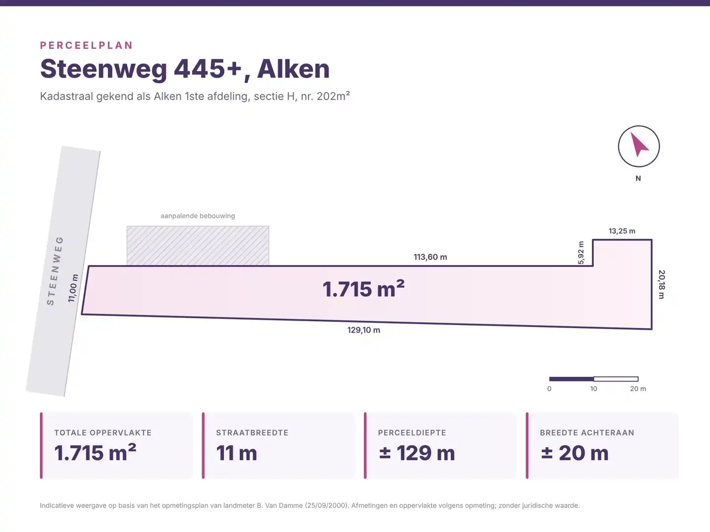 Ruime bouwgrond van 17a15ca voor halfopen bebouwing in Alken, perfect voor uw droomproject! foto 2