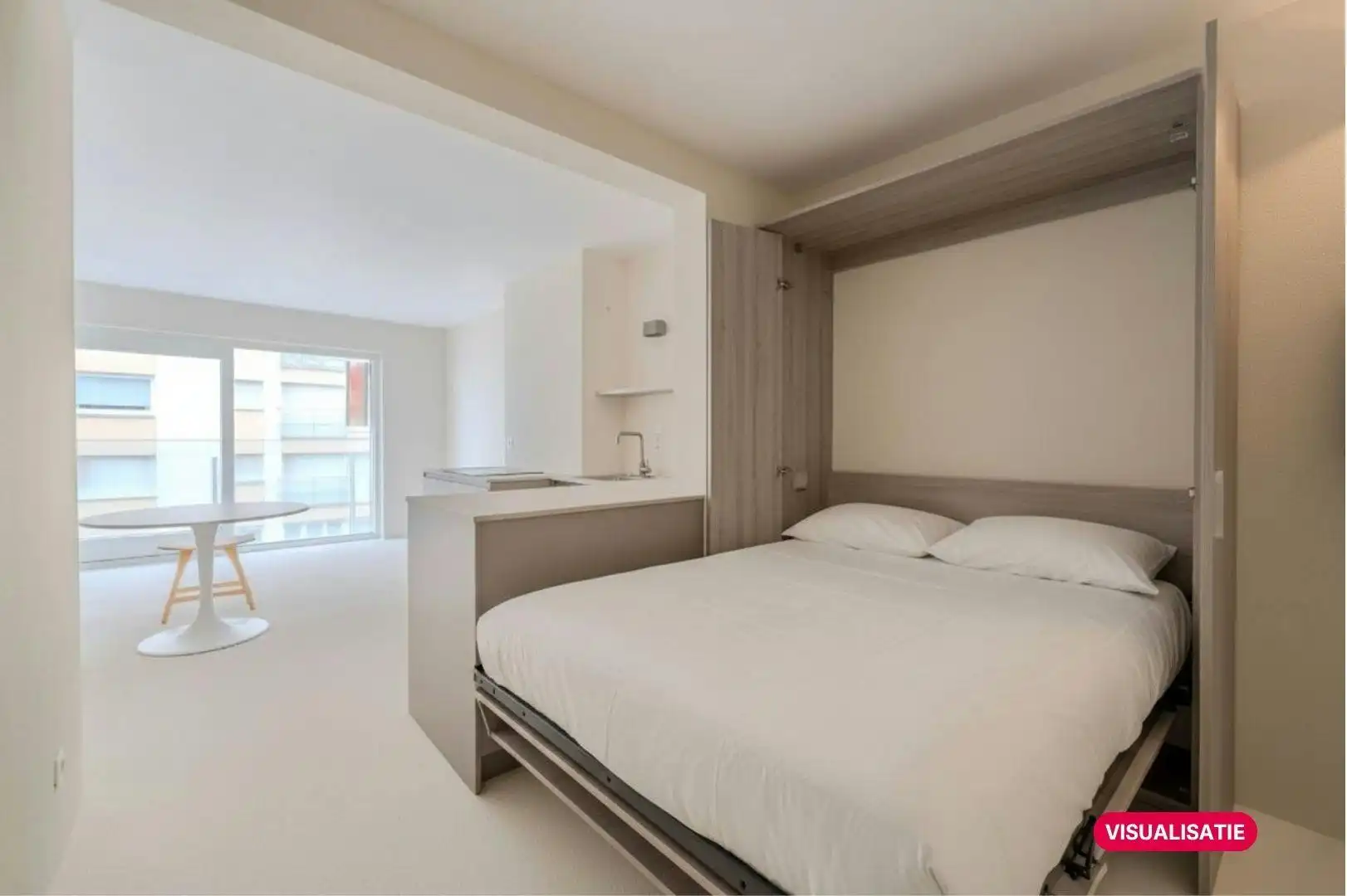Prachtig gerenoveerde studio met slaaphoek en zijdelings zeezicht! foto 6