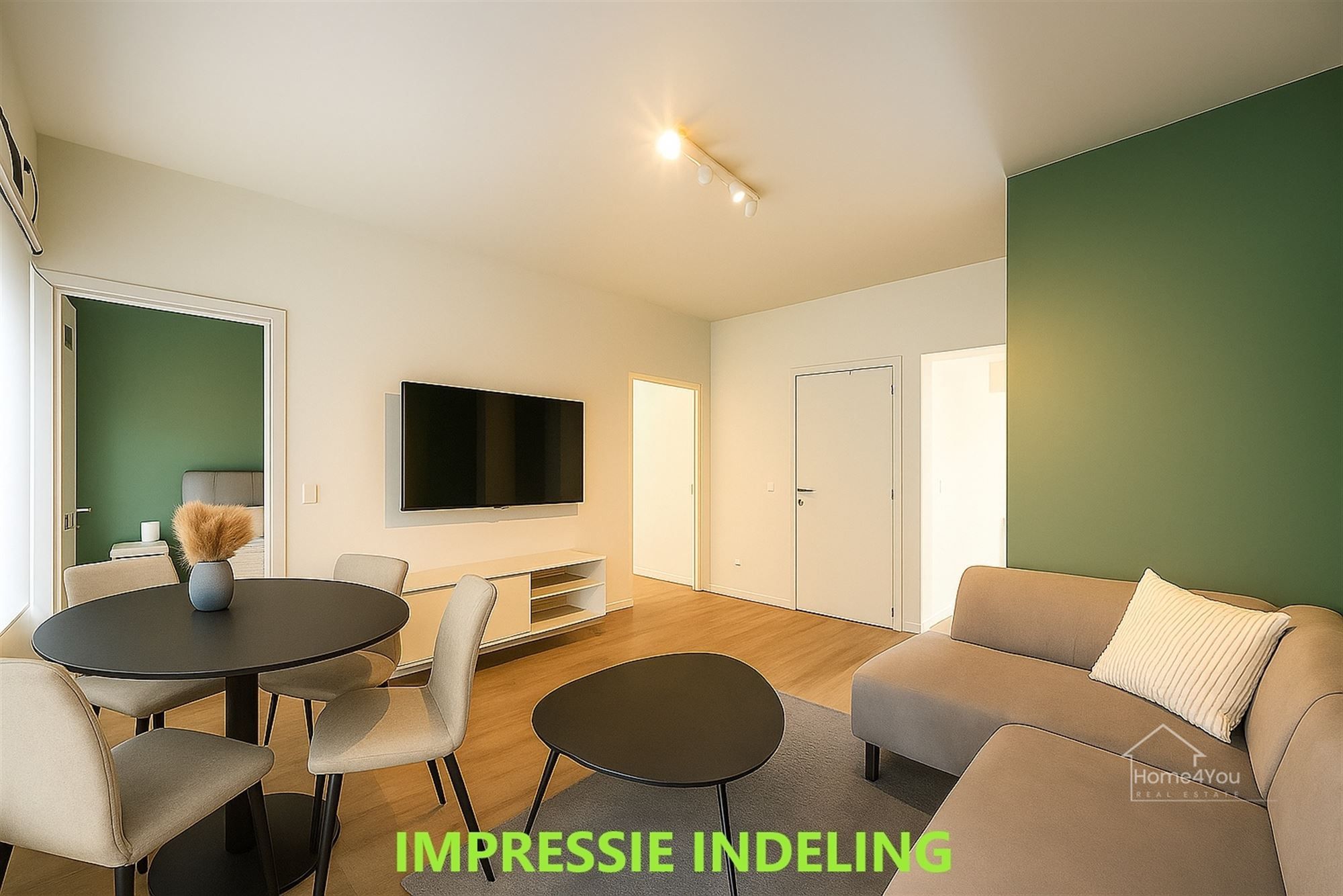 Gelijkvloers appartement met zeer grote tuin foto {{pictureIndex}}