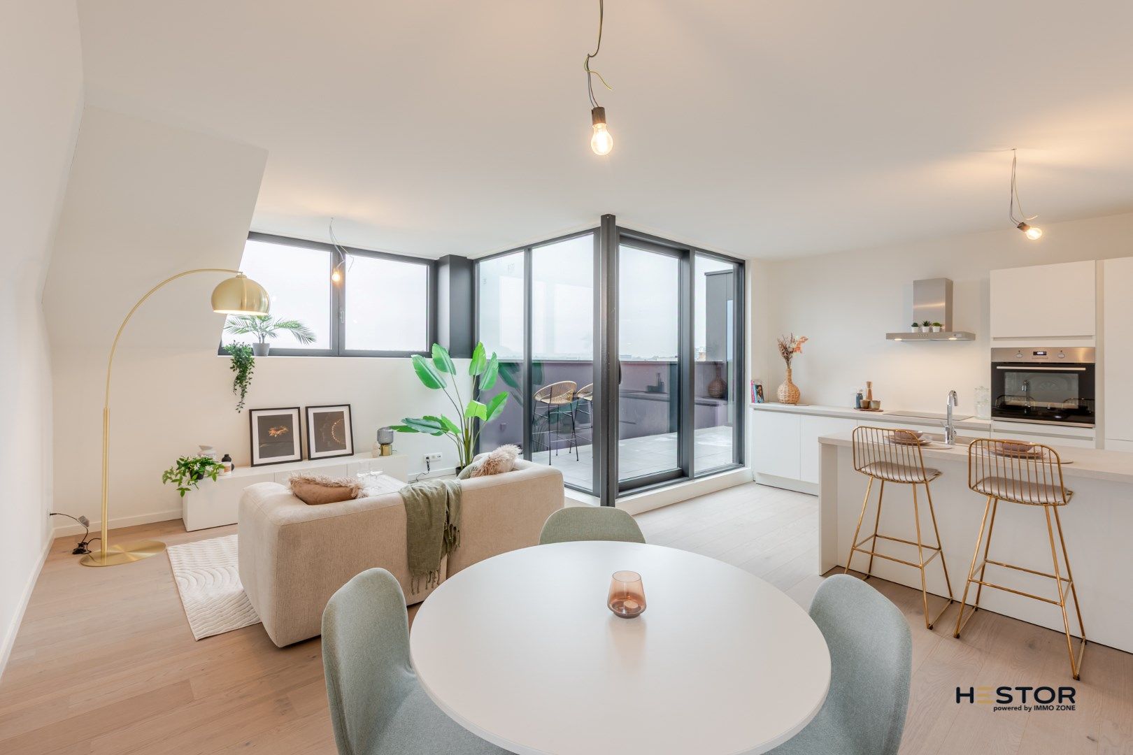 Tweeslaapkamer penthouse met zich op de Schelde foto {{pictureIndex}}