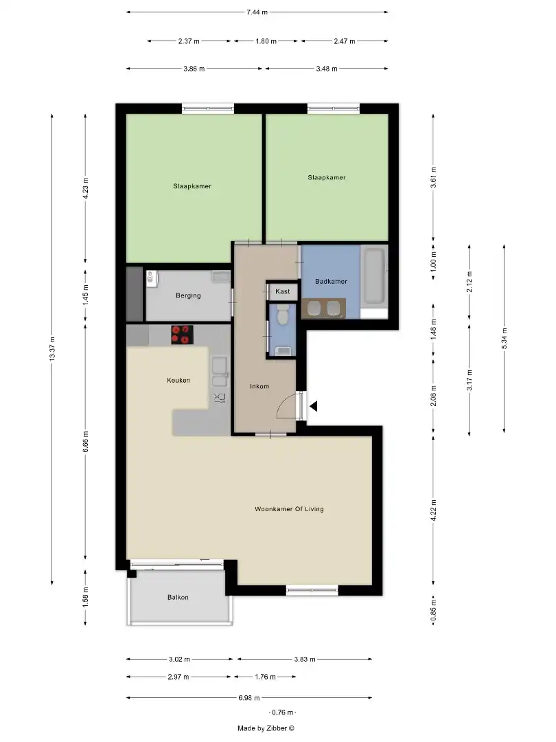 Ruim appartement met 2 slaapkamers, terras en garagebox in Kessel-Lo - EPC A - 72 KWH/m² foto 30