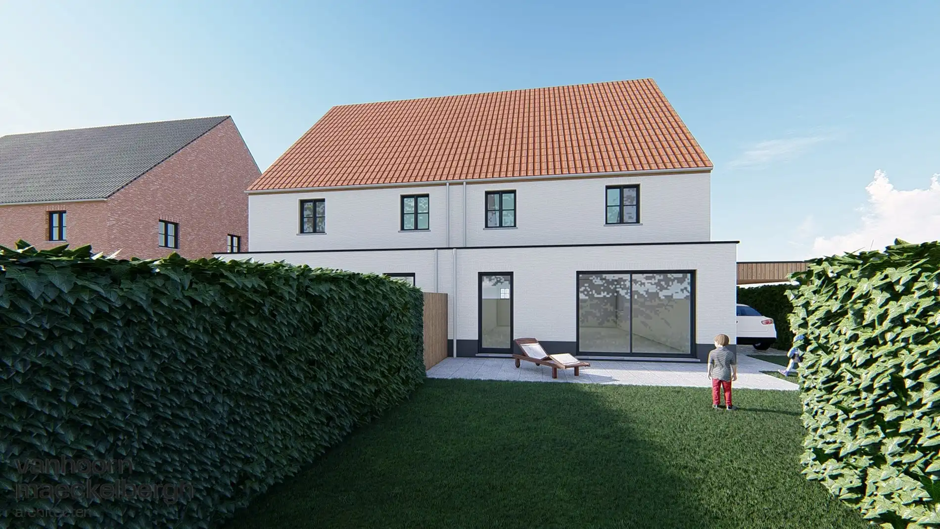 Ruime nieuwbouwwoning in landelijke setting te Zevekote (Gistel) foto 3