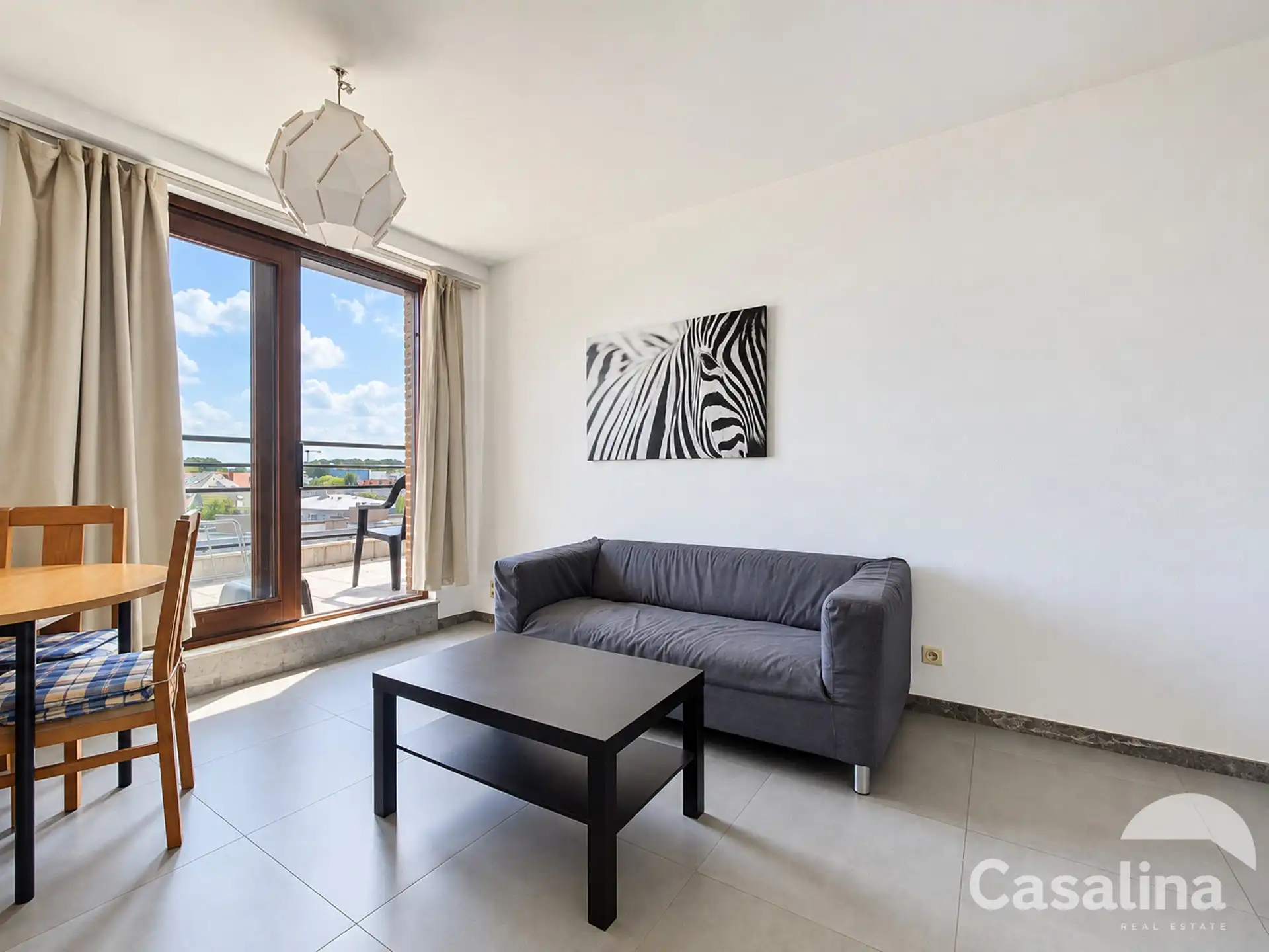 Gemeubeld appartement met 1 slaapkamer + terras + parking foto 5