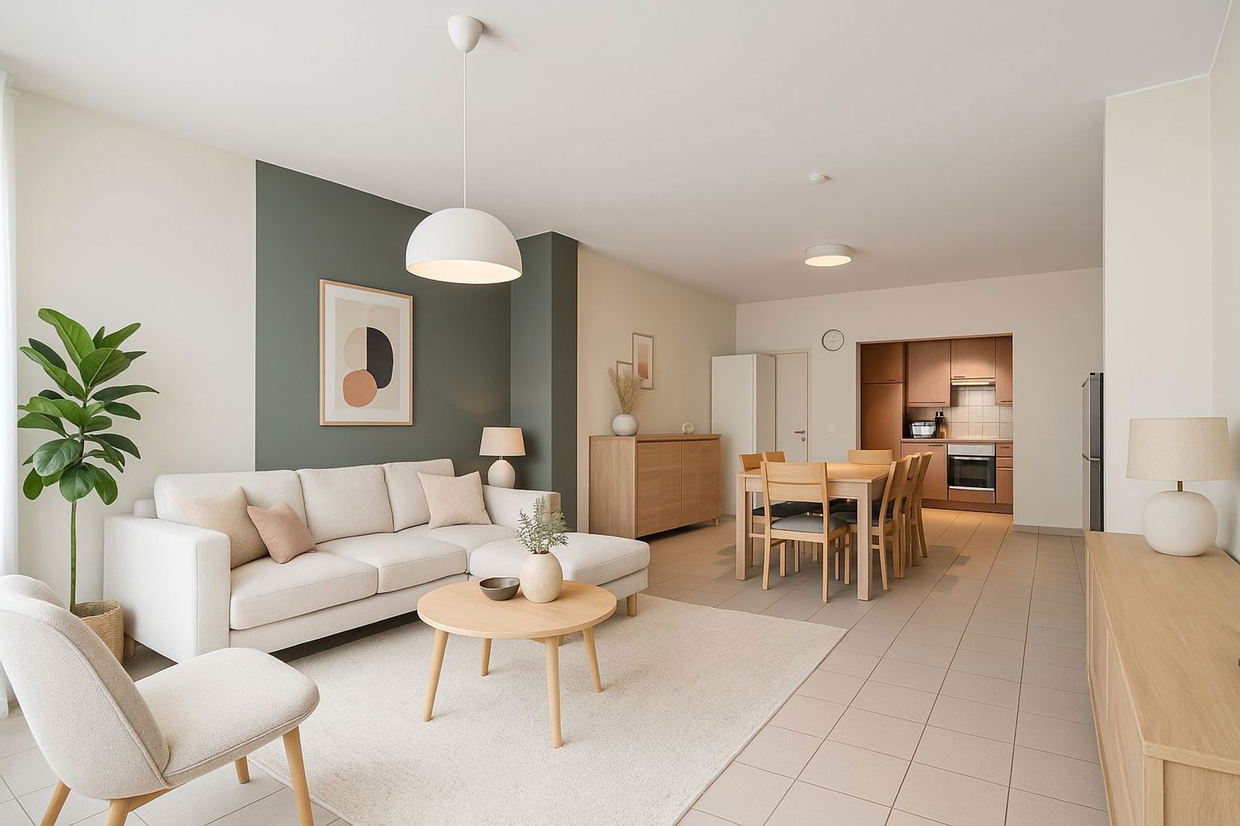 Gelijkvloers appartement met terras in Denderhoutem foto 5