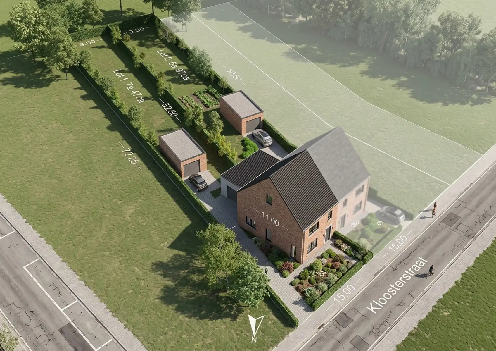 Bouwgrond voor halfopen bebouwing op toplocatie in Zemst foto 2