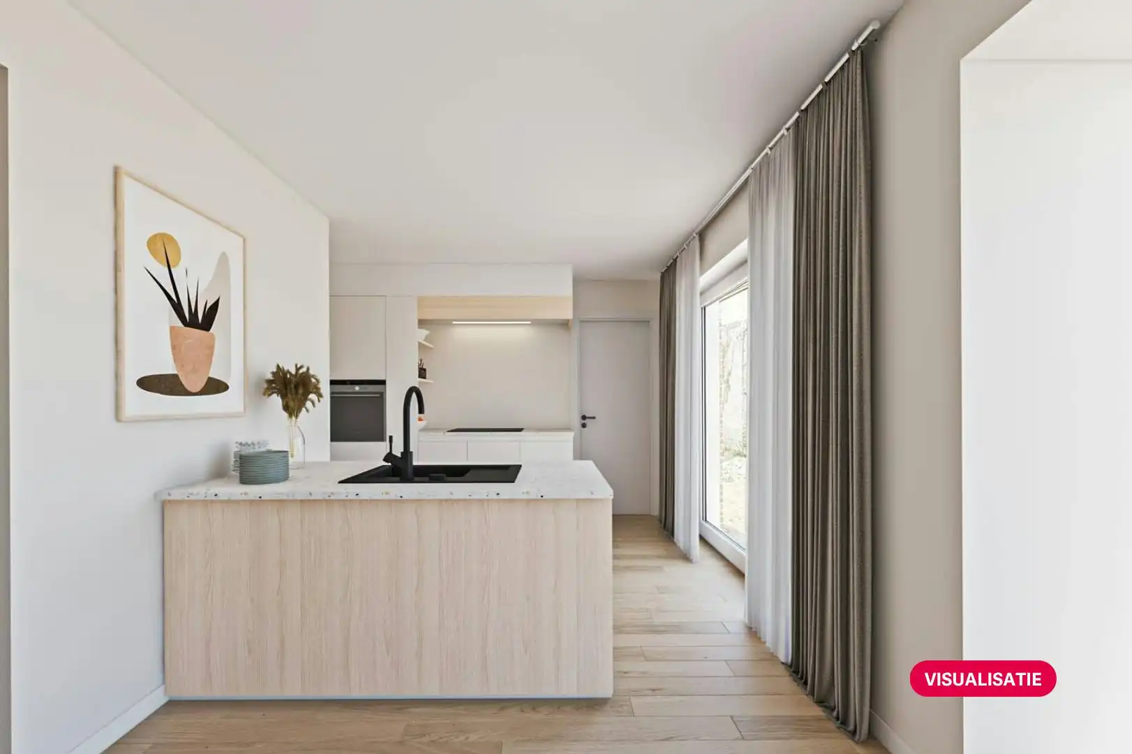 Halfopen nieuwbouwwoning te koop met 3 kamers, oprit en tuin foto 12