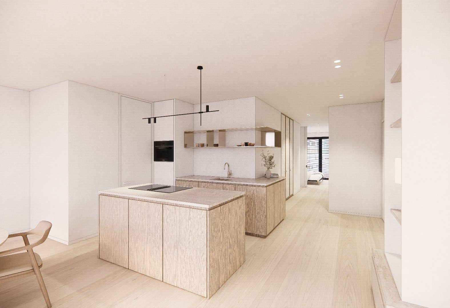 Nieuw appartement gelegen aan de zuidkant van het vernieuwde Burg. Fr. Desmidtplein. Gevelbreedte van ca. 8 meter. foto 7