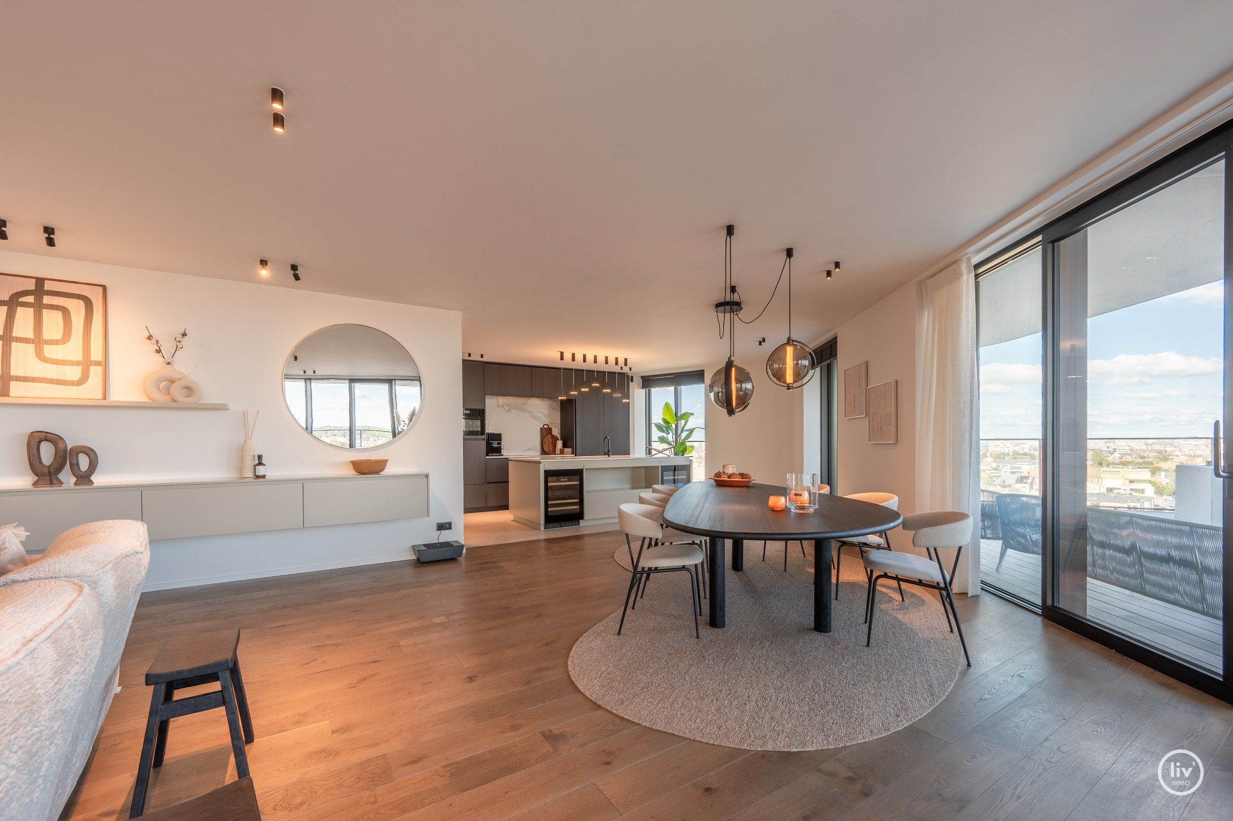 Luxueus , dubbel appartement (208 m2) met magnifieke zichten gelegen in residentie 'the tower' in Duinenwater.  foto 5