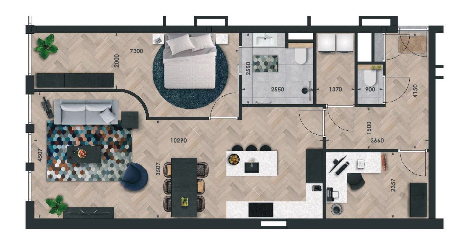 Modern driekamer appartement in Aardenburg foto 16