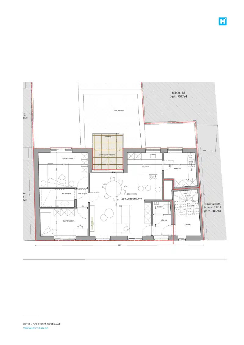 Nieuwbouw appartement met zonnige terras te Gent foto 11