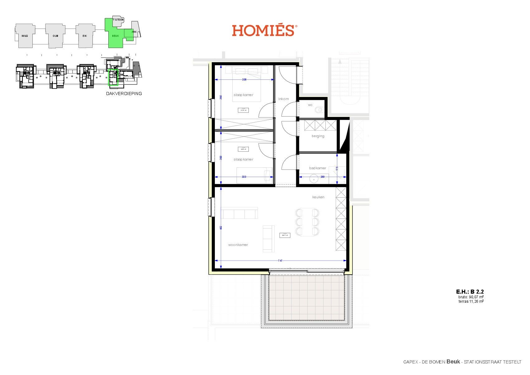 prachtig appartement met 2 slaapkamers en terras foto 2