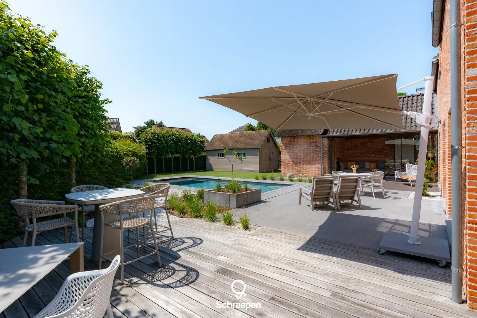 Hoogwaardig afgewerkte villa met zwembad op zuidelijk perceel van circa 8,5 are te Hasselt! foto 31